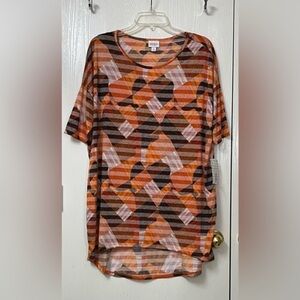 🟢 🆕 NWT! LuLaRoe Orange Irma Short Sleeve Dress